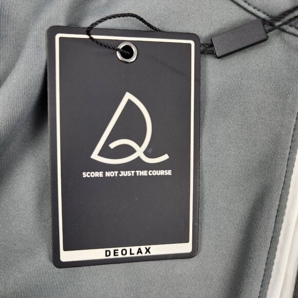 Deolax Shirt Mens XXL Gray 1/4 Zip 4 Way Stretch Performance Golf Pullover NWT - Picture 8 of 10